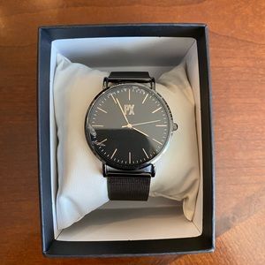 PX KEEGAN SLIM DRESS WATCH BLACK